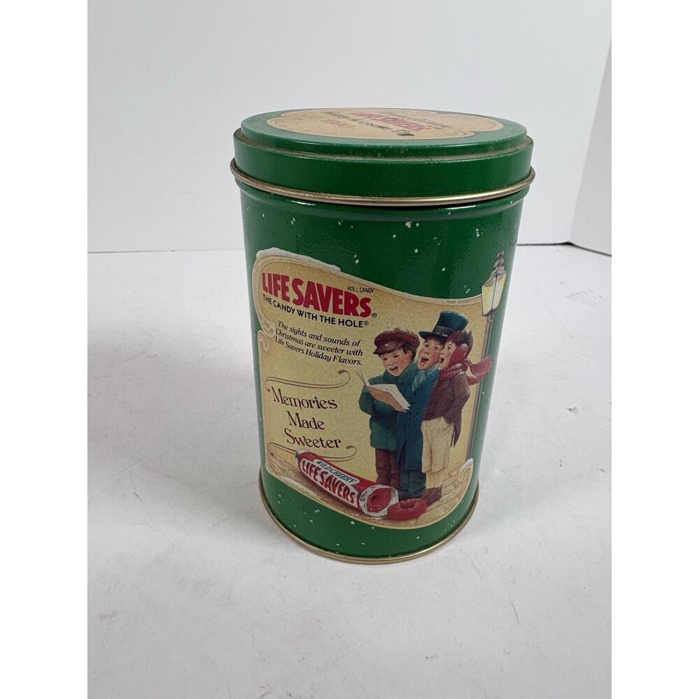 Vintage 1989 Life Savers 5.5” Holiday Keepsake Candy Tin